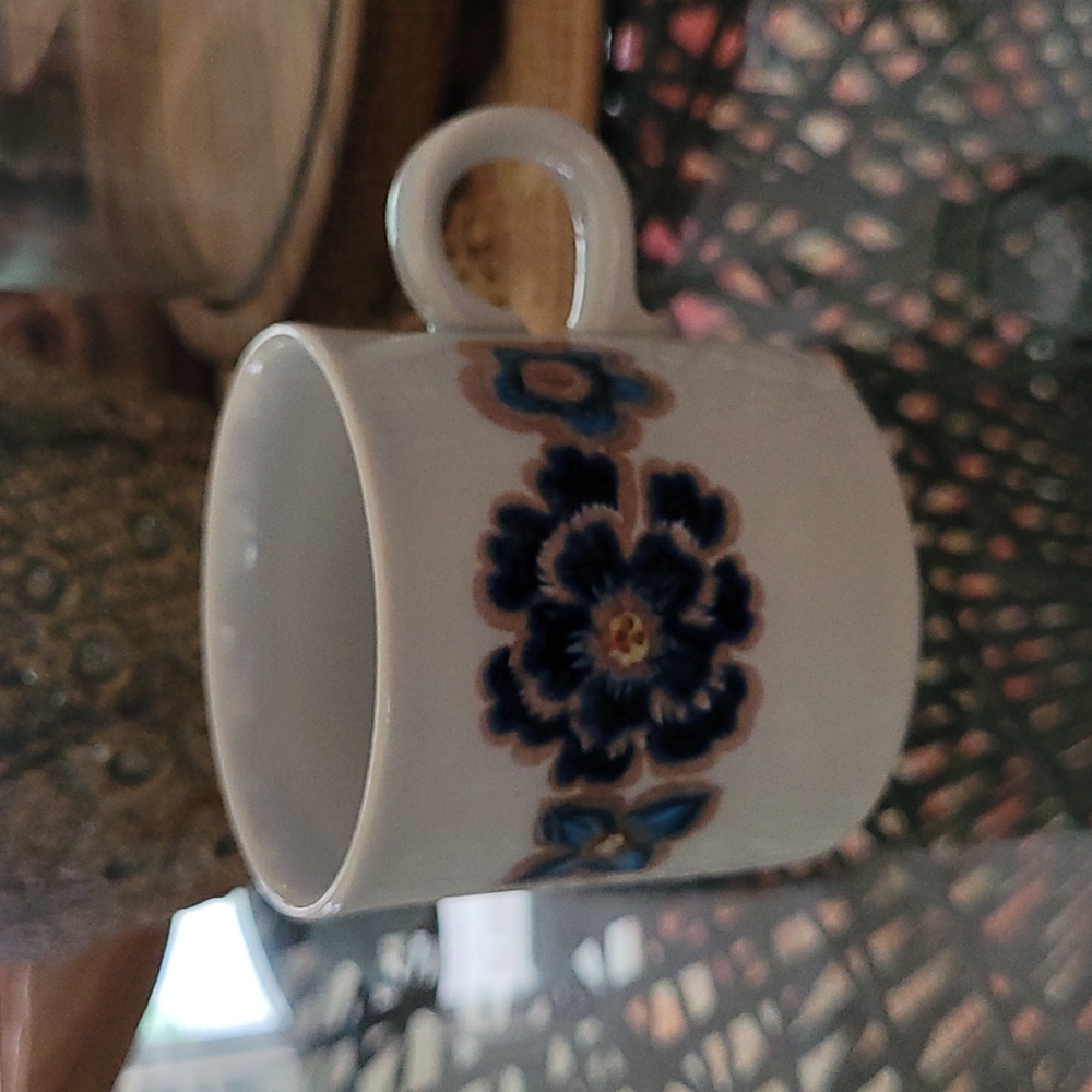 Vintage retro floral boho mug cp colditz